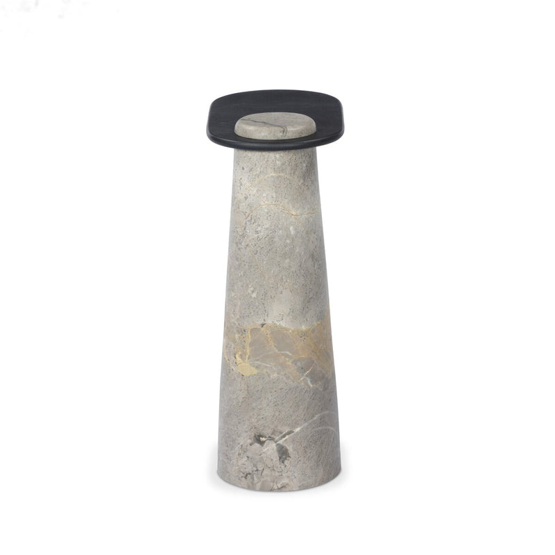 Raz End Table - Gunmetal Aluminum