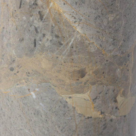 Raz End Table - Gunmetal Aluminum