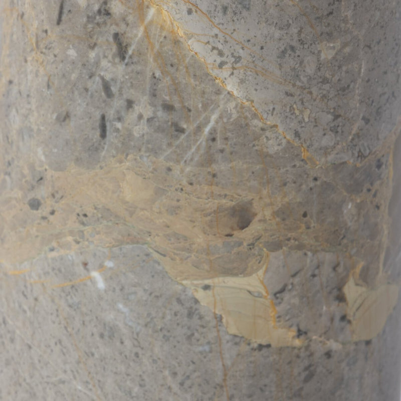 Raz End Table - Gunmetal Aluminum
