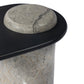 Raz End Table - Gunmetal Aluminum