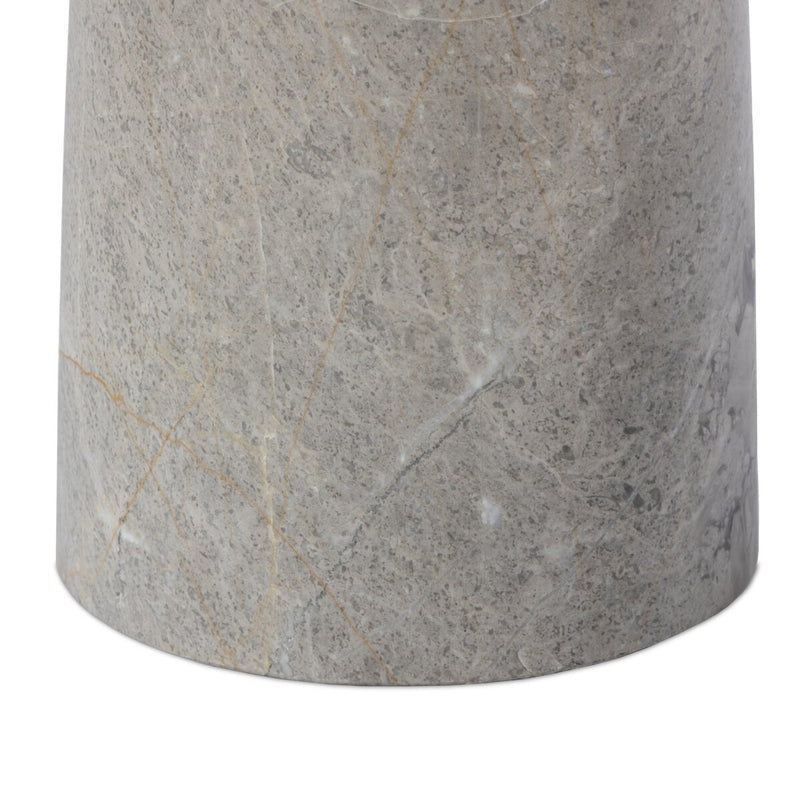 Raz End Table - Gunmetal Aluminum