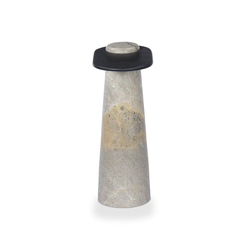 Raz End Table - Gunmetal Aluminum