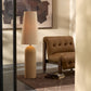Posie Floor Lamp - Tan Speckled Ceramic