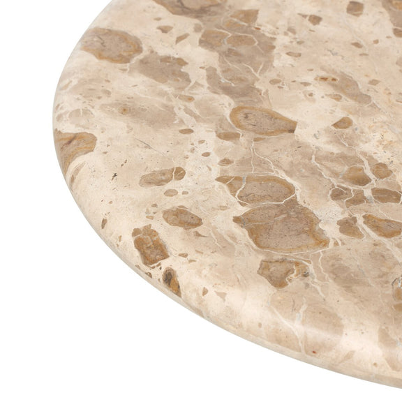 Sylas End Table - Fossil Marble