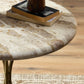 Sylas End Table - Fossil Marble