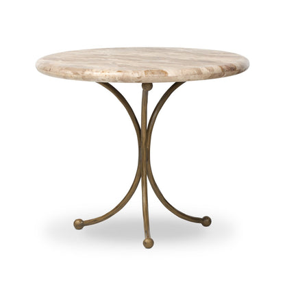 Sylas End Table - Fossil Marble