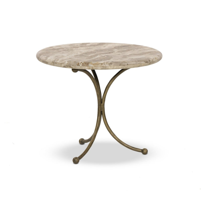 Sylas End Table - Fossil Marble