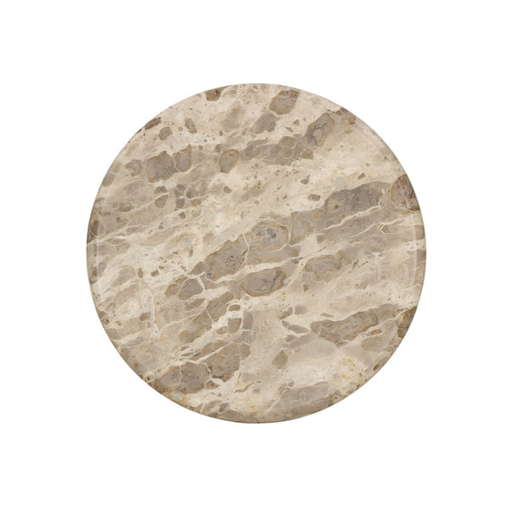 Sylas End Table - Fossil Marble