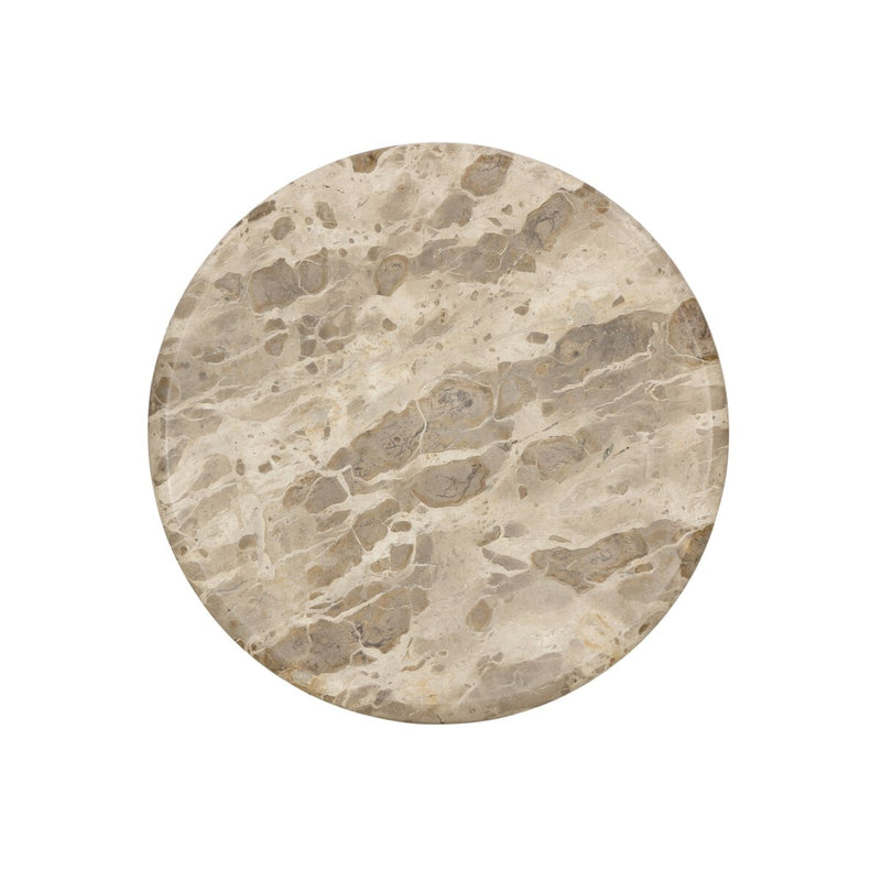 Sylas End Table - Fossil Marble