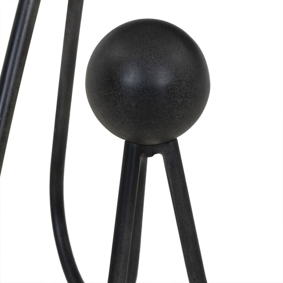 Clove End Table - Veined White Marble