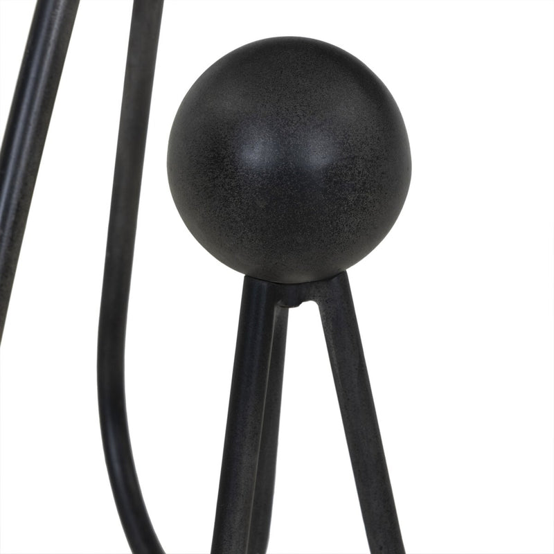 Clove End Table - Veined White Marble