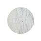 Clove End Table - Veined White Marble