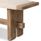 Poe Accent Bench - Hampton Cream