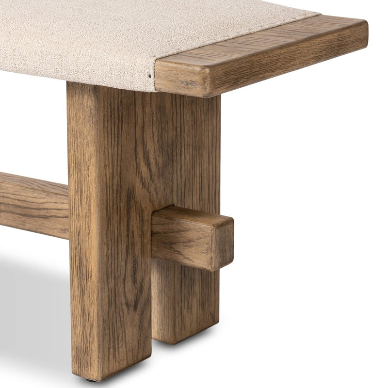Poe Accent Bench - Hampton Cream
