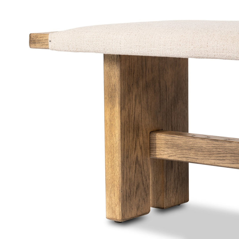 Poe Accent Bench - Hampton Cream