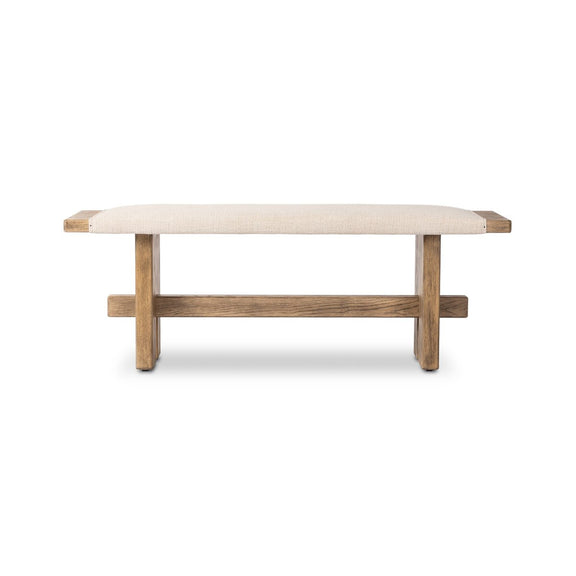 Poe Accent Bench - Hampton Cream