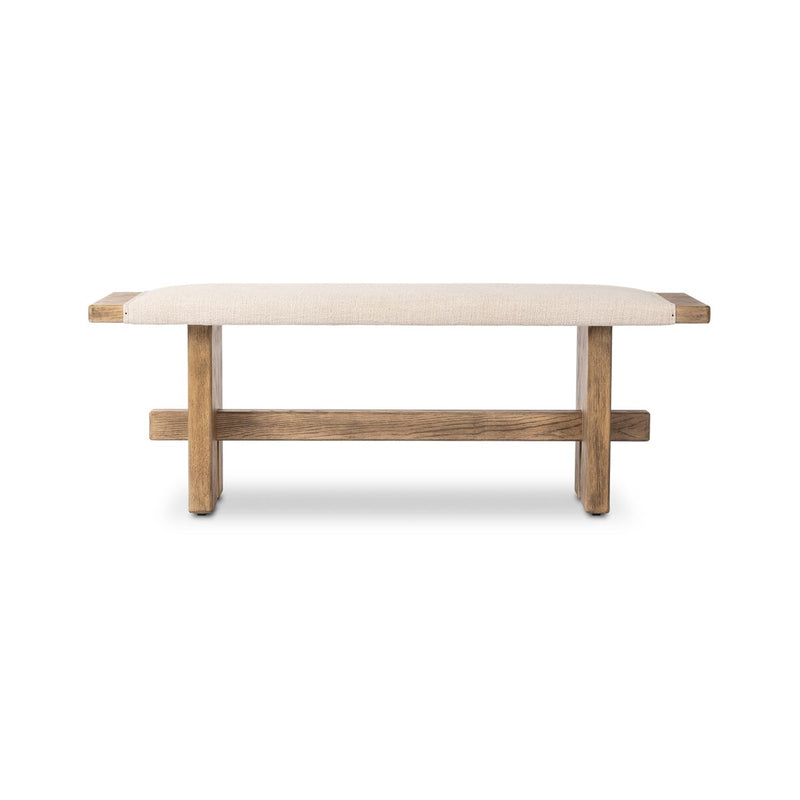 Poe Accent Bench - Hampton Cream