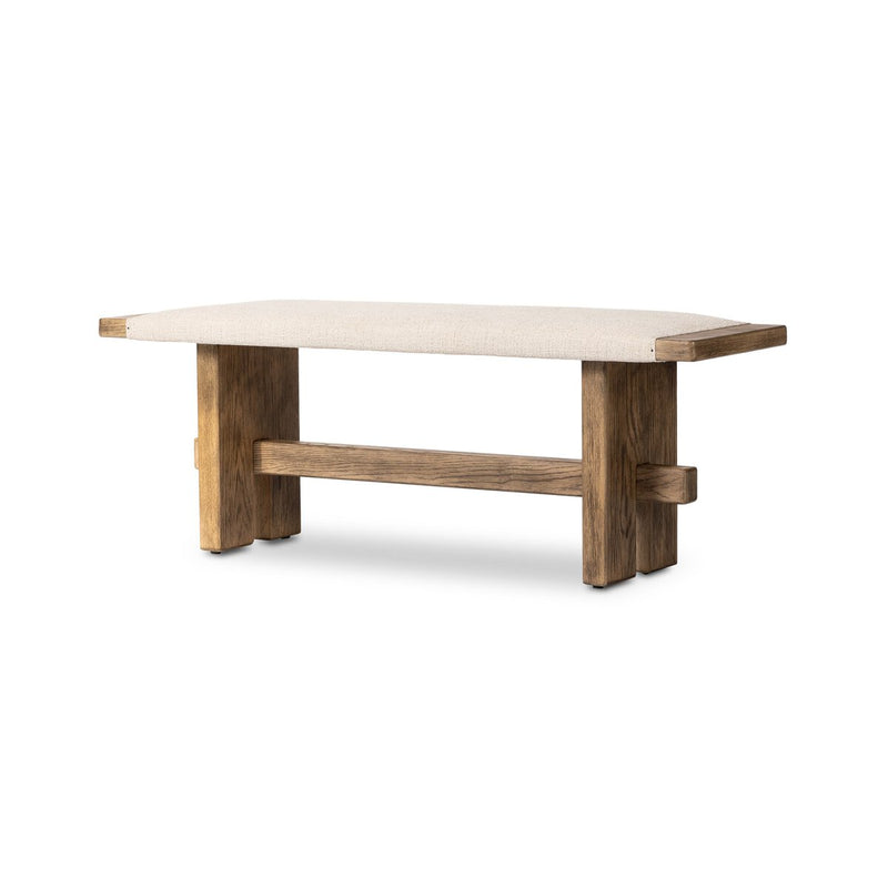 Poe Accent Bench - Hampton Cream