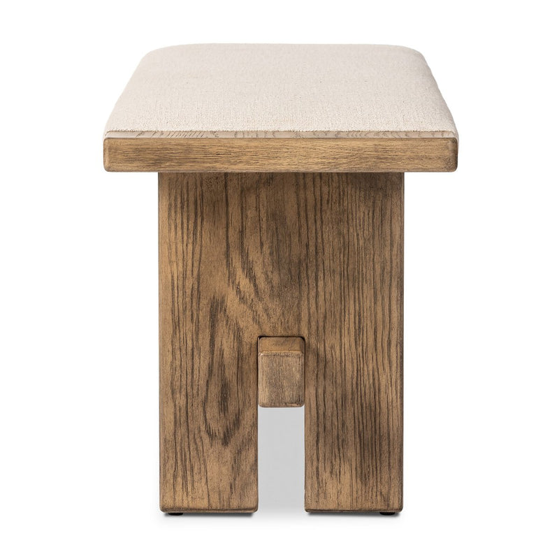 Poe Accent Bench - Hampton Cream