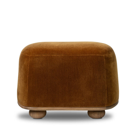 Bilbury Oval Ottoman - Monte Tobacco