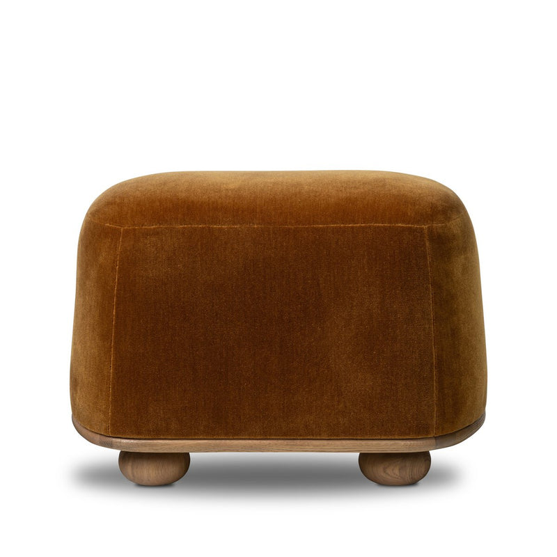 Bilbury Oval Ottoman - Monte Tobacco