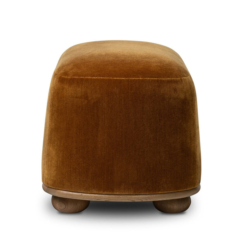 Bilbury Oval Ottoman - Monte Tobacco