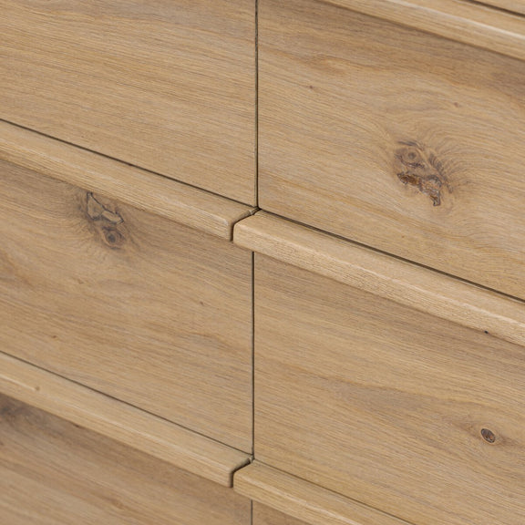 Emmer 6 Drawer Dresser - Aged Smoked Oak Veneer