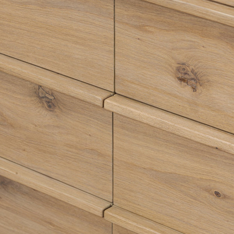 Emmer 6 Drawer Dresser - Aged Smoked Oak Veneer