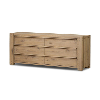 Emmer 6 Drawer Dresser - Aged Smoked Oak Veneer