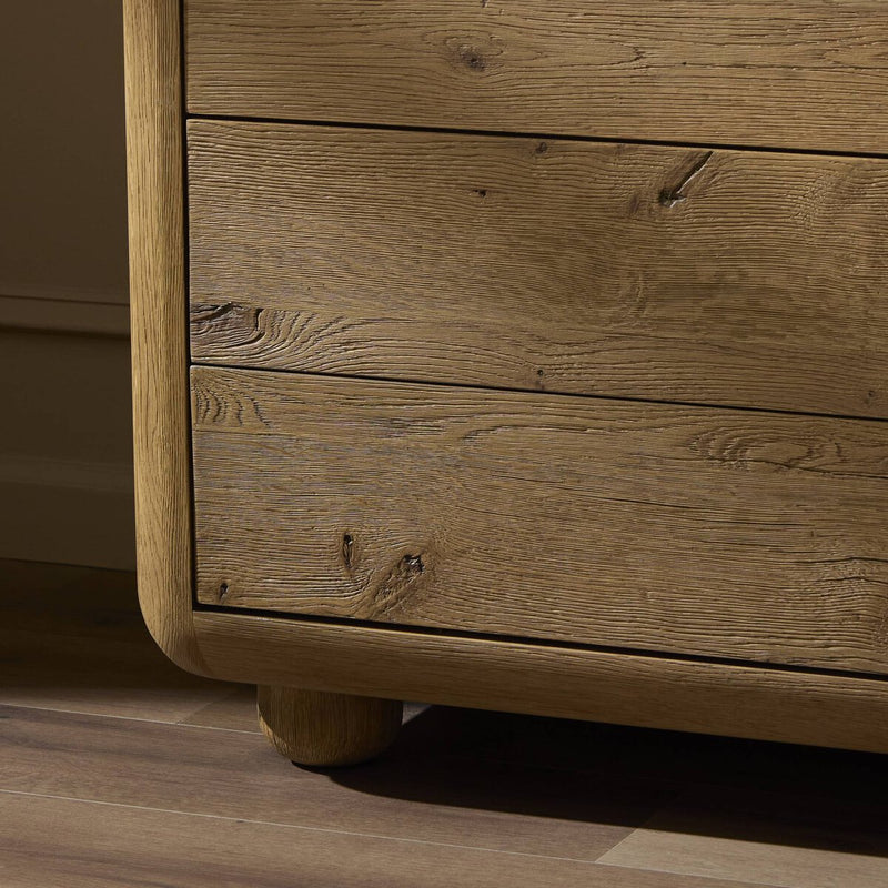 Sheldon 6 Drawer Dresser - Worn Oak Veneer