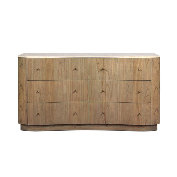 Boa 6 Drawer Dresser - Sandy Mindi Veneer