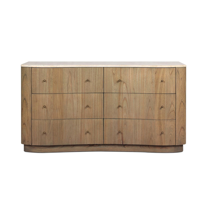 Boa 6 Drawer Dresser - Sandy Mindi Veneer