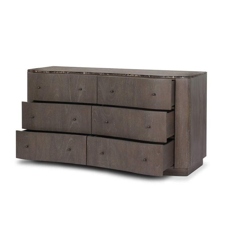Boa 6 Drawer Dresser - Espresso Mindi Veneer