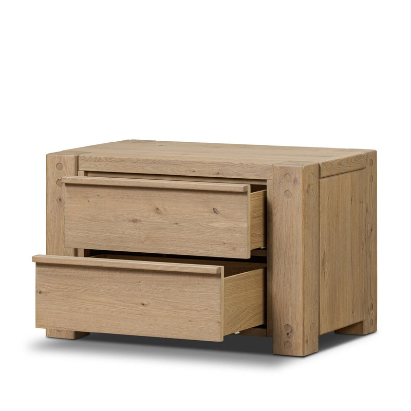 Emmer Nightstand - Aged Smoked Oak