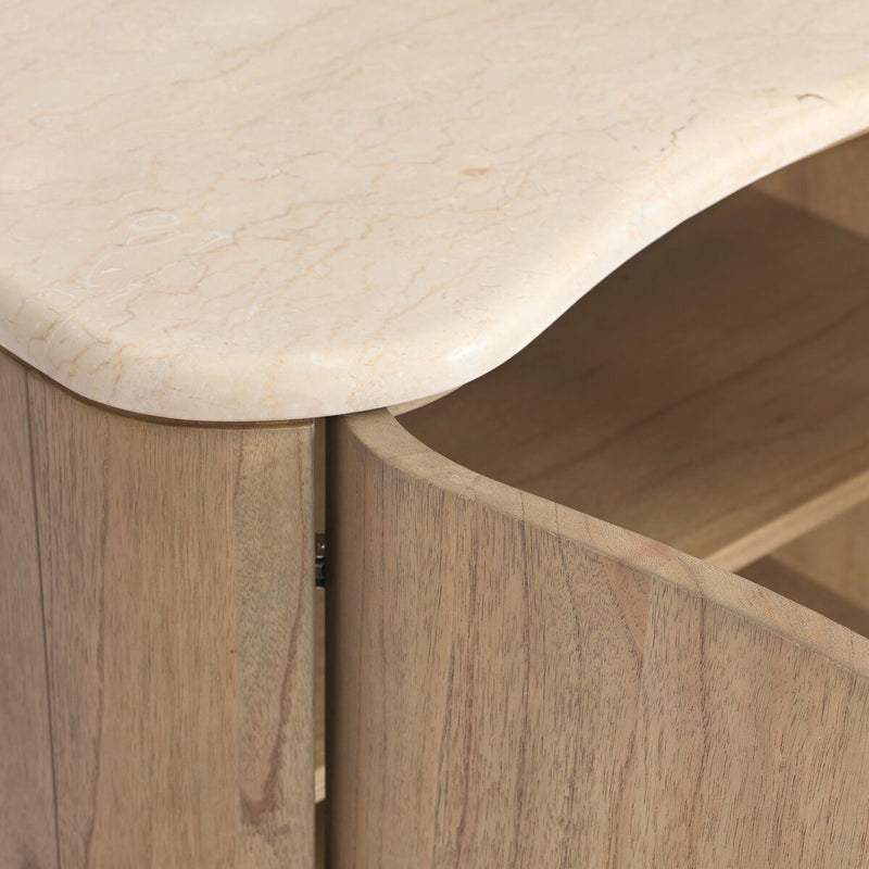 Boa Nightstand - Sandy Mindi Veneer