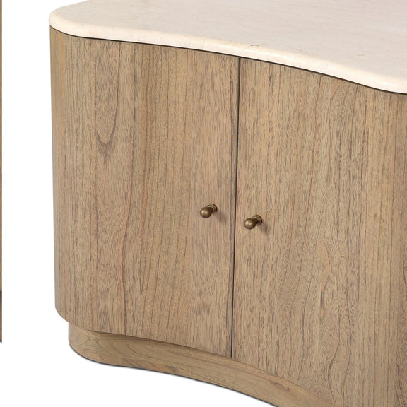 Boa Nightstand - Sandy Mindi Veneer