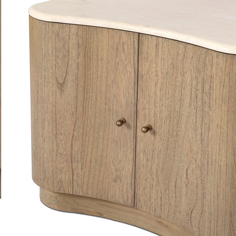 Boa Nightstand - Sandy Mindi Veneer