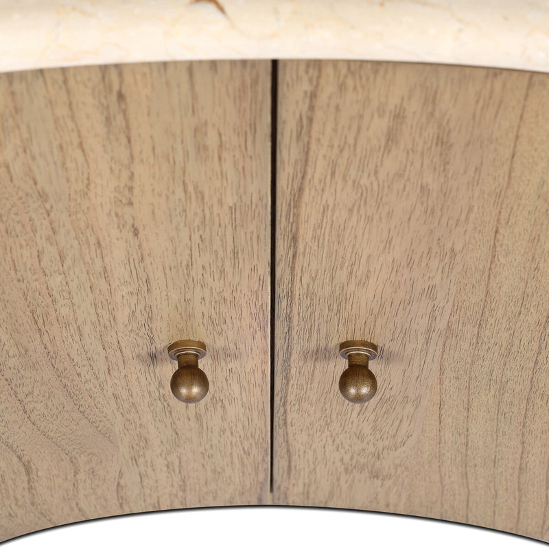 Boa Nightstand - Sandy Mindi Veneer