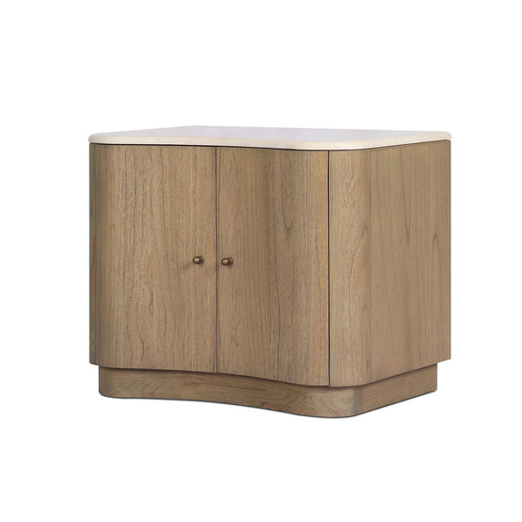 Boa Nightstand - Sandy Mindi Veneer