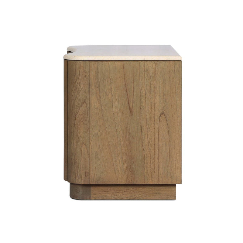Boa Nightstand - Sandy Mindi Veneer
