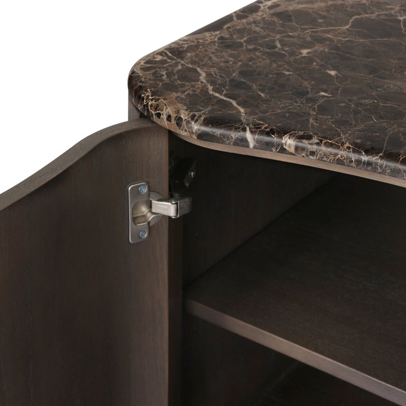 Boa Nightstand - Espresso Mindi Veneer