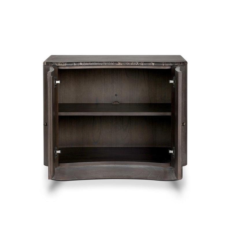 Boa Nightstand - Espresso Mindi Veneer