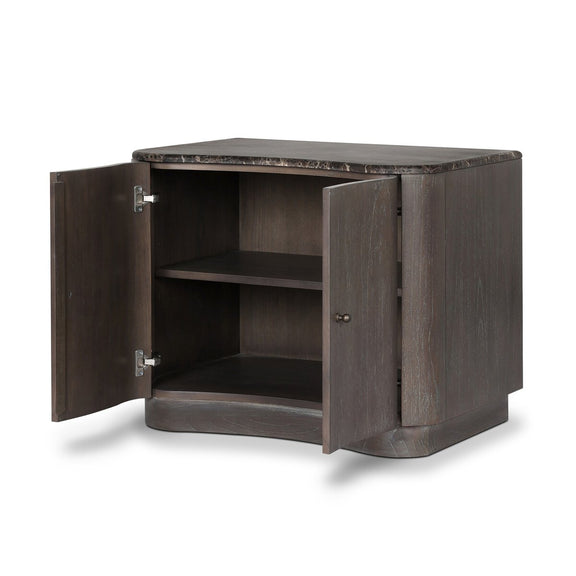 Boa Nightstand - Espresso Mindi Veneer