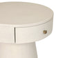 Chiro Nightstand - Ivory Painted Linen