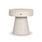 Chiro Nightstand - Ivory Painted Linen