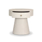 Chiro Nightstand - Ivory Painted Linen