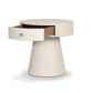 Chiro Nightstand - Ivory Painted Linen