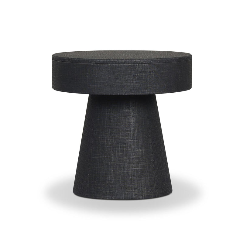 Chiro Nightstand - Black Linen
