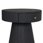Chiro Nightstand - Black Linen