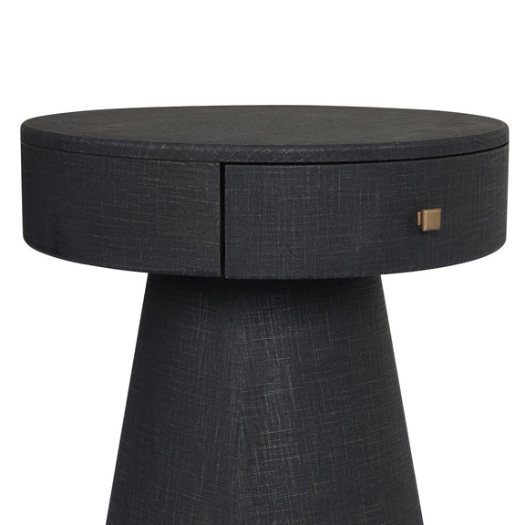 Chiro Nightstand - Black Linen